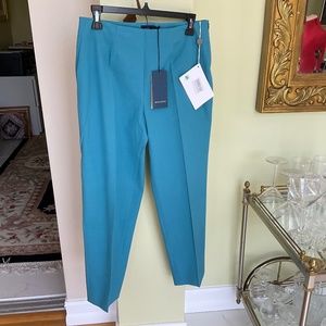 PIAZZA SEMPIONE.  NEW WITH TAGS.  Teal Blue Ankle Pants.  Size 46 Italy (US
